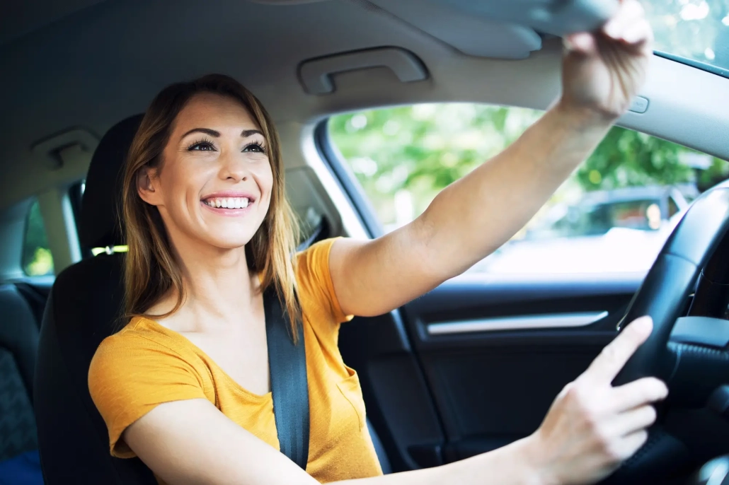 AAA Driving School car equipped with lane assist and backup camera